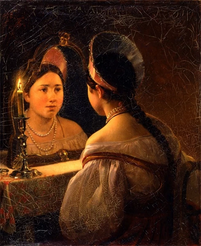 Svetlana allo specchio - Museo d'arte statale di Nizhny Novgorod